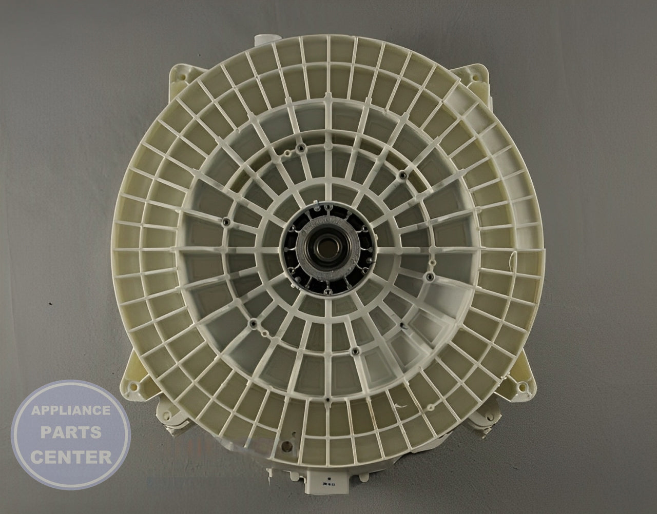ASSY S.TUB BACK;WF9100HA DC97-18247A - Side view with precise measurements