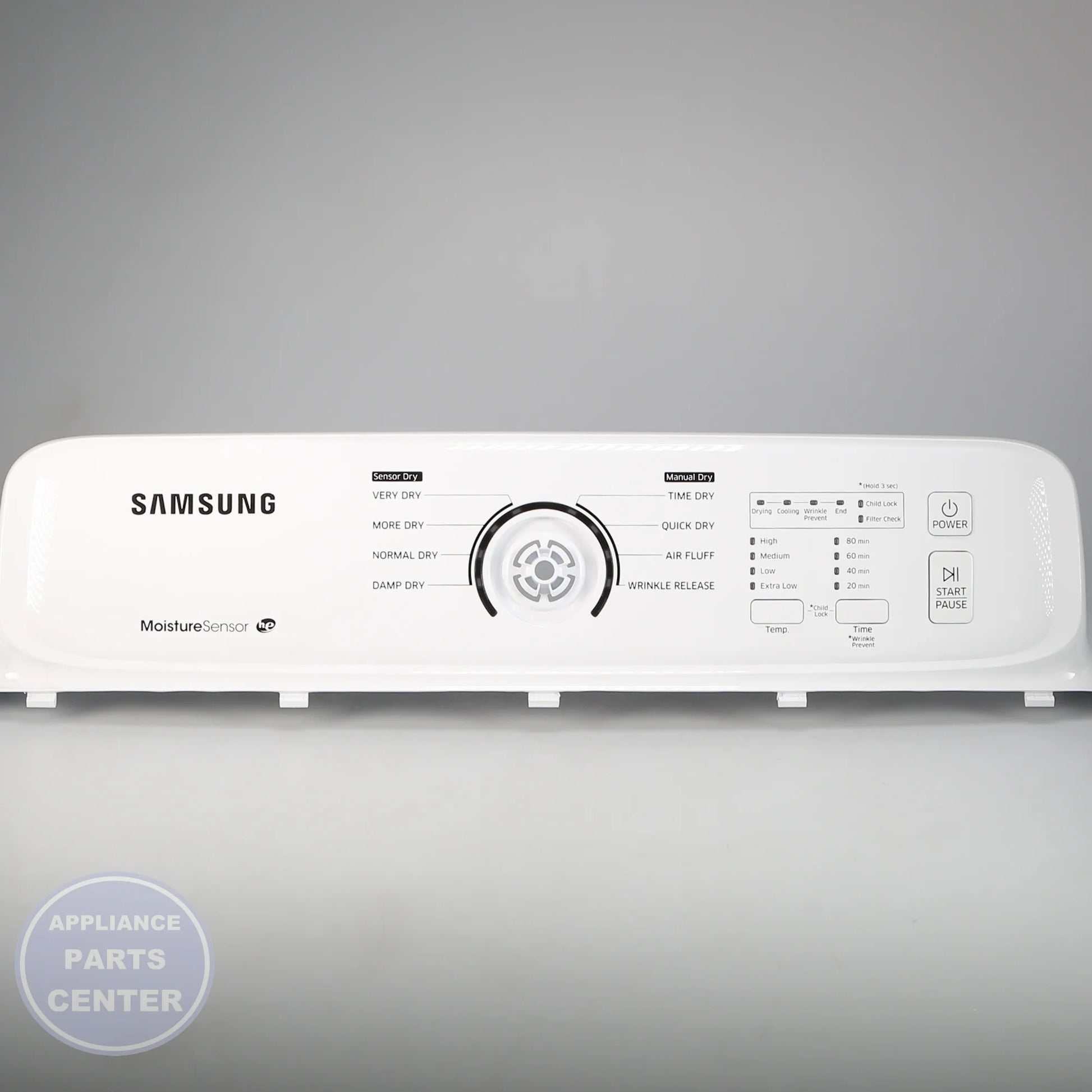 Samsung ASSY S.PANEL CONTROL;DV40J3000EW/A2 DC97-18718A - Installation in DV40J3000EW/A2 showing mounting points