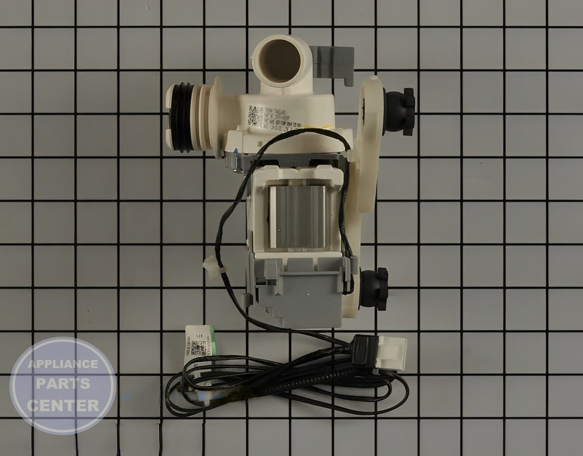 SAMSUNG WASHER DRAIN PUMP ASSEMBLY DC97-19289F - Main view showing efficient water drainage for SMG Washing Machine models