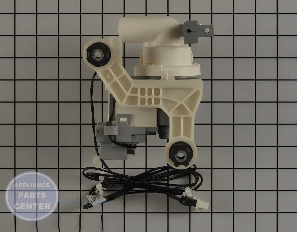 SAMSUNG WASHER DRAIN PUMP ASSEMBLY DC97-19289F - Installation in SMG Washing Machine showing key mounting points