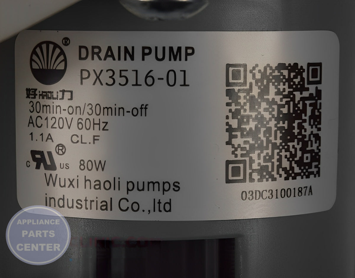 SAMSUNG WASHER DRAIN PUMP ASSEMBLY DC97-19289F - Installation in SMG Washing Machine showing key mounting points