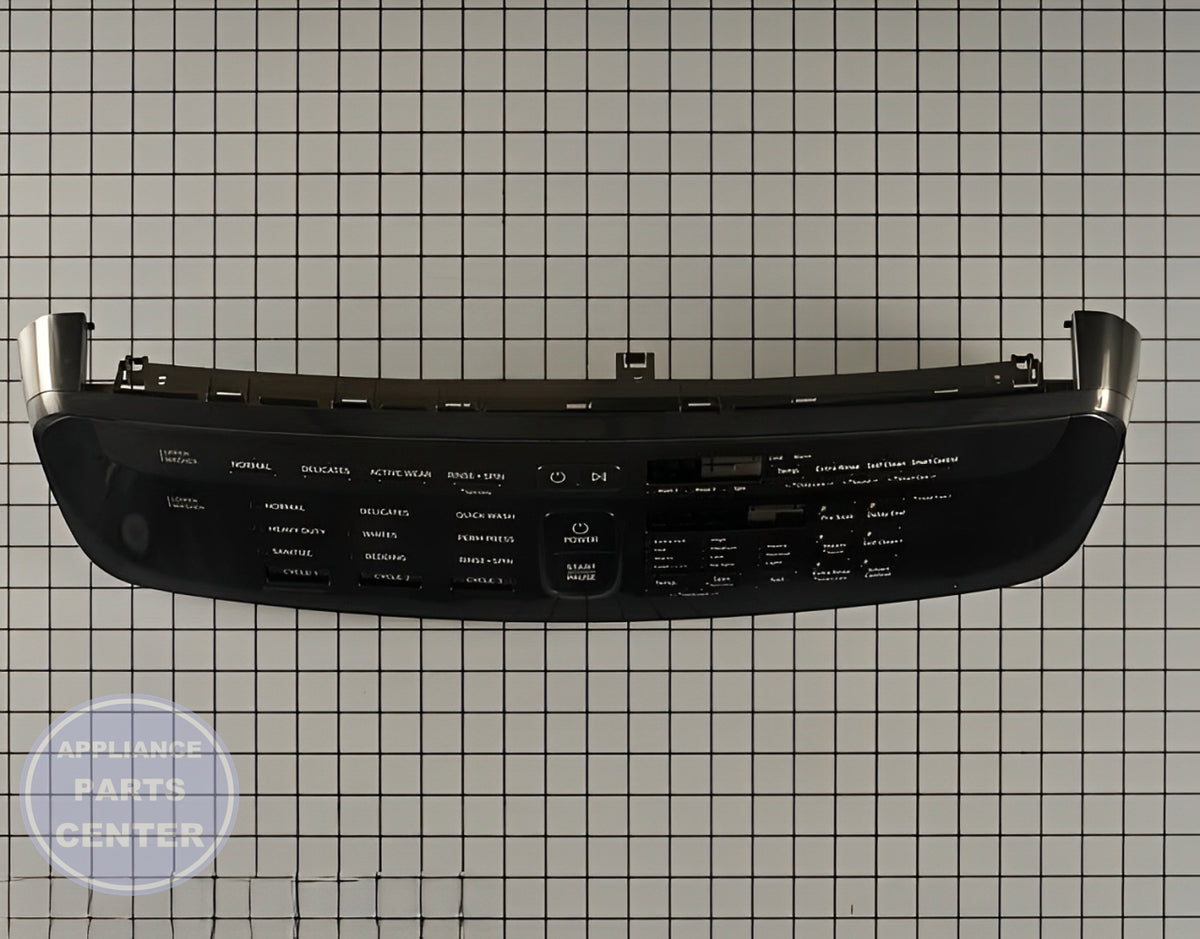 SAMSUNG ASSEMBLY SEMI PANEL CONTROL WV9600 - Side view with accurate measurements