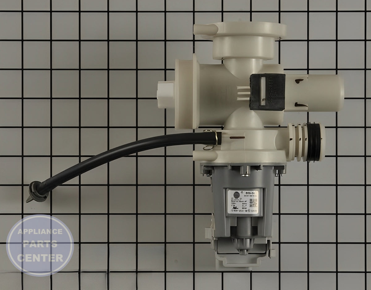 SAMSUNG WASHER DRAIN PUMP ASSEMBLY DC97-20621A - Main view showing efficient drainage for Samsung models