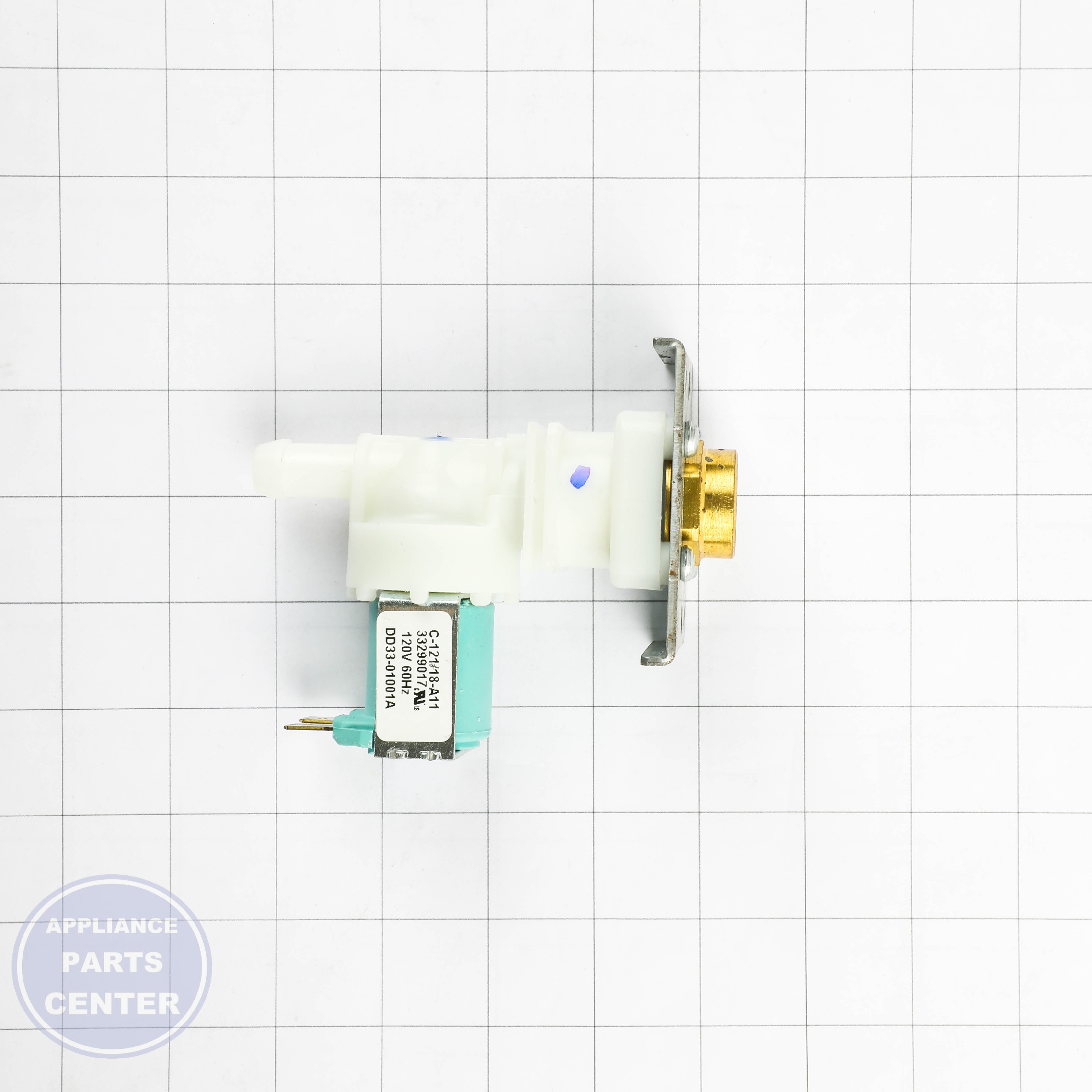 SAM VALVE WATER;AC110-127V,A-1,MM,#250,4.7L/ DD33-01001A - Installation in SAM model showing key mounting points