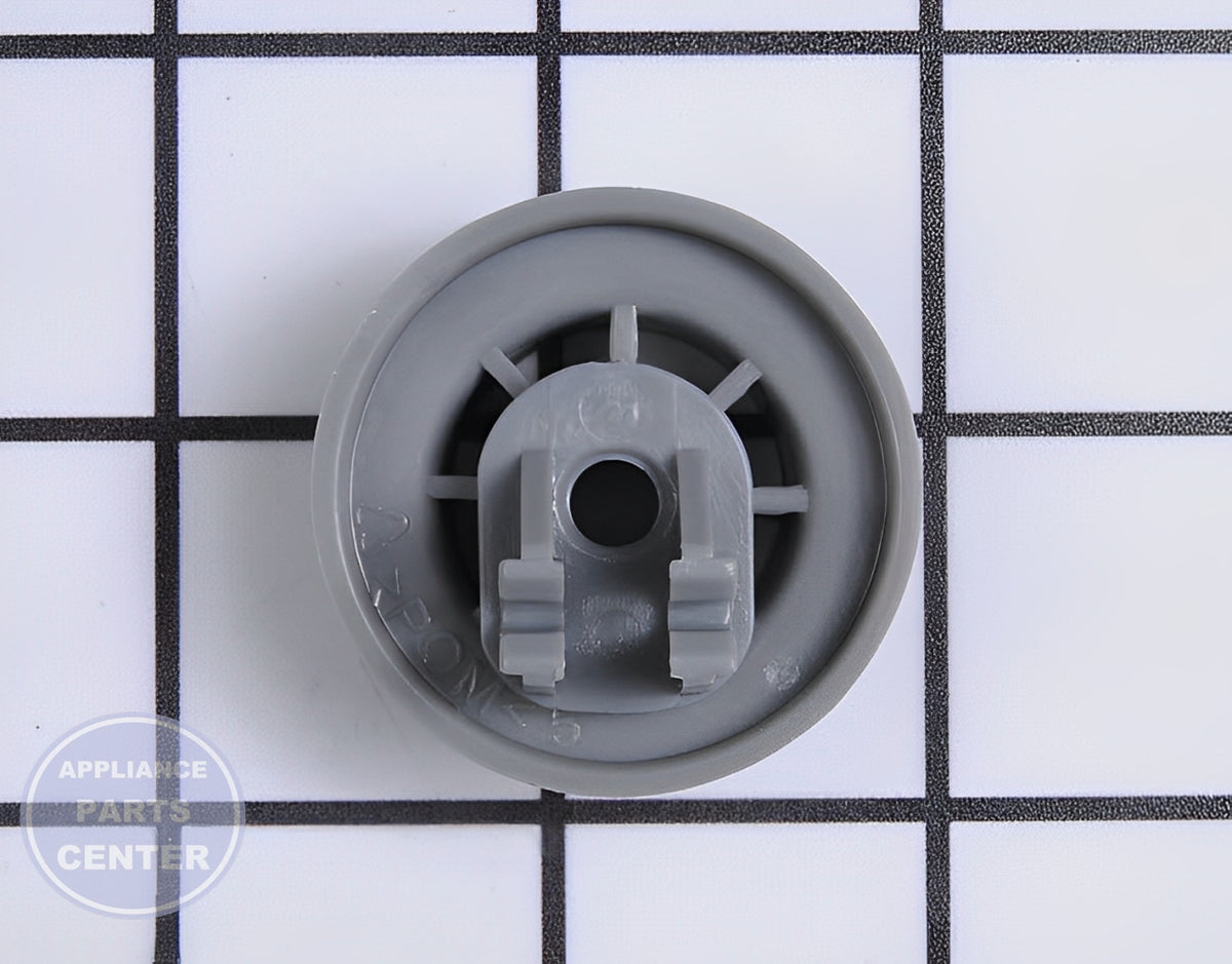 SAMSUNG DISHWASHER BASKET RACK ROLLER ASSEMBLY DD66-00023A - Side view with precise measurements