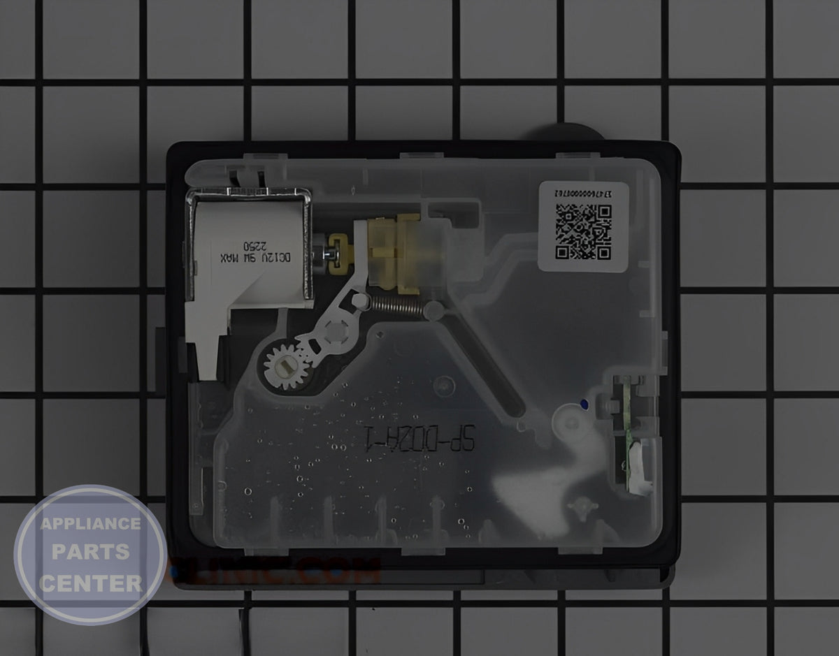 SAMSUNG DISPENSER RINSE AID ASSEMBLY DD81-02628A - Side view with specific measurements
