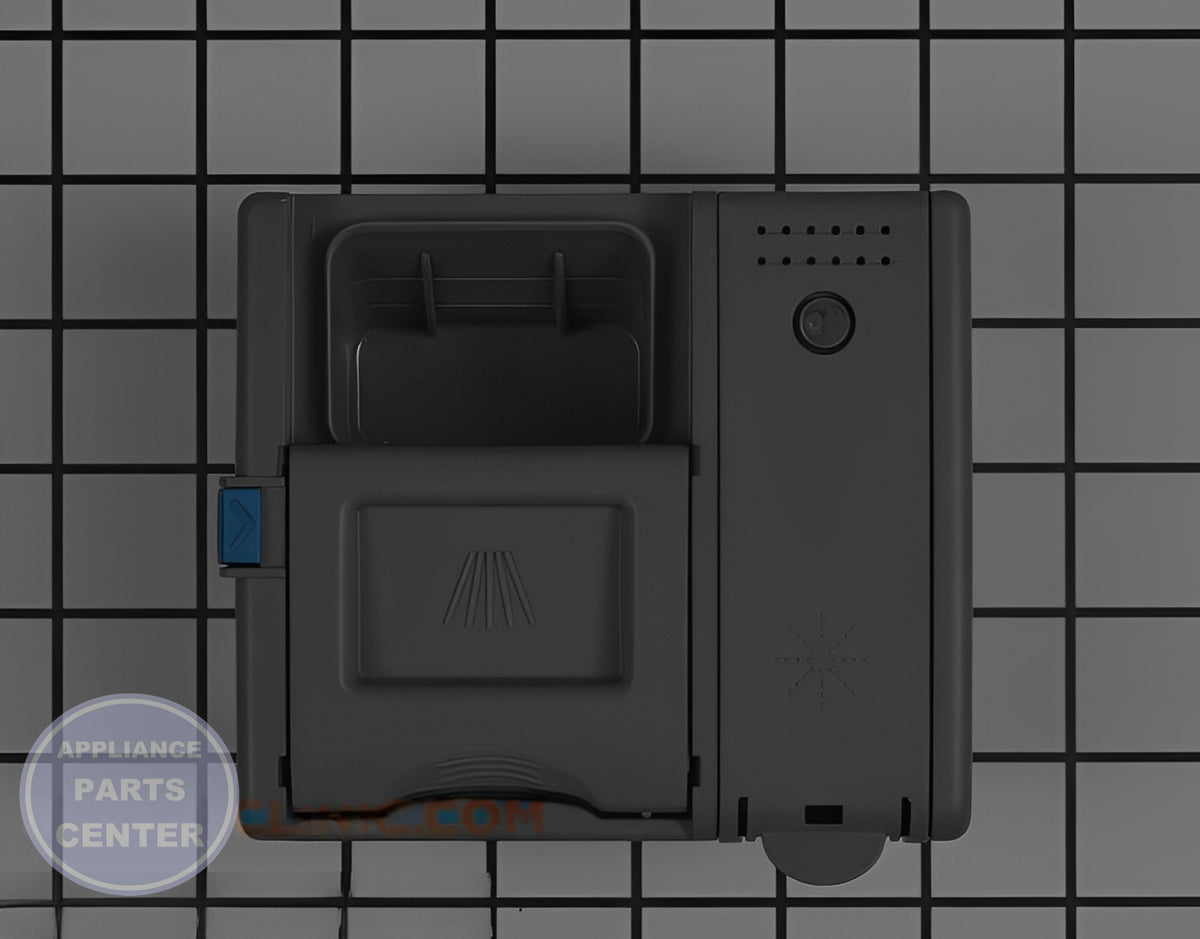 SAMSUNG DISPENSER RINSE AID ASSEMBLY DD81-02628A - Main view showing efficient rinse aid dispensing for Samsung models