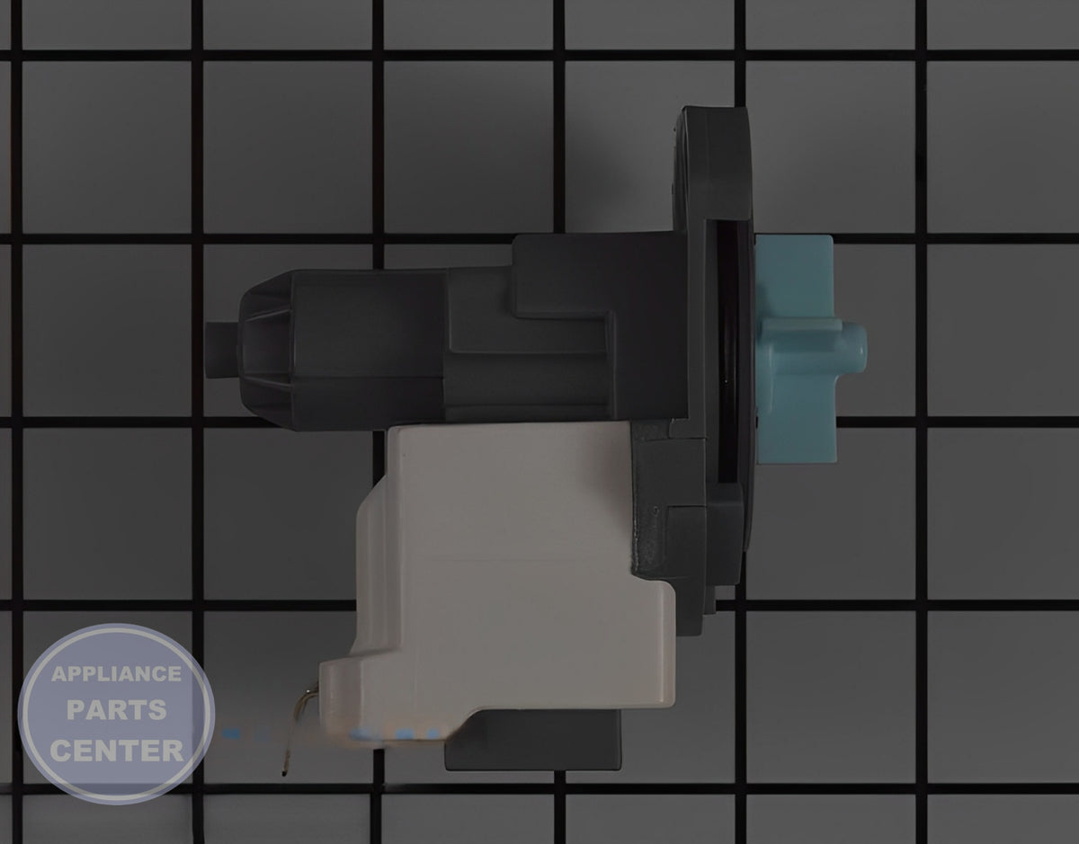 SAMSUNG DISHWASHER DRAIN PUMP ASSEMBLY DD81-02635A - Installation in Samsung XYZ model showing key mounting points