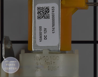 SAMSUNG DISHWASHER WATER VALVE DD82-01588A - Side view with precise measurements