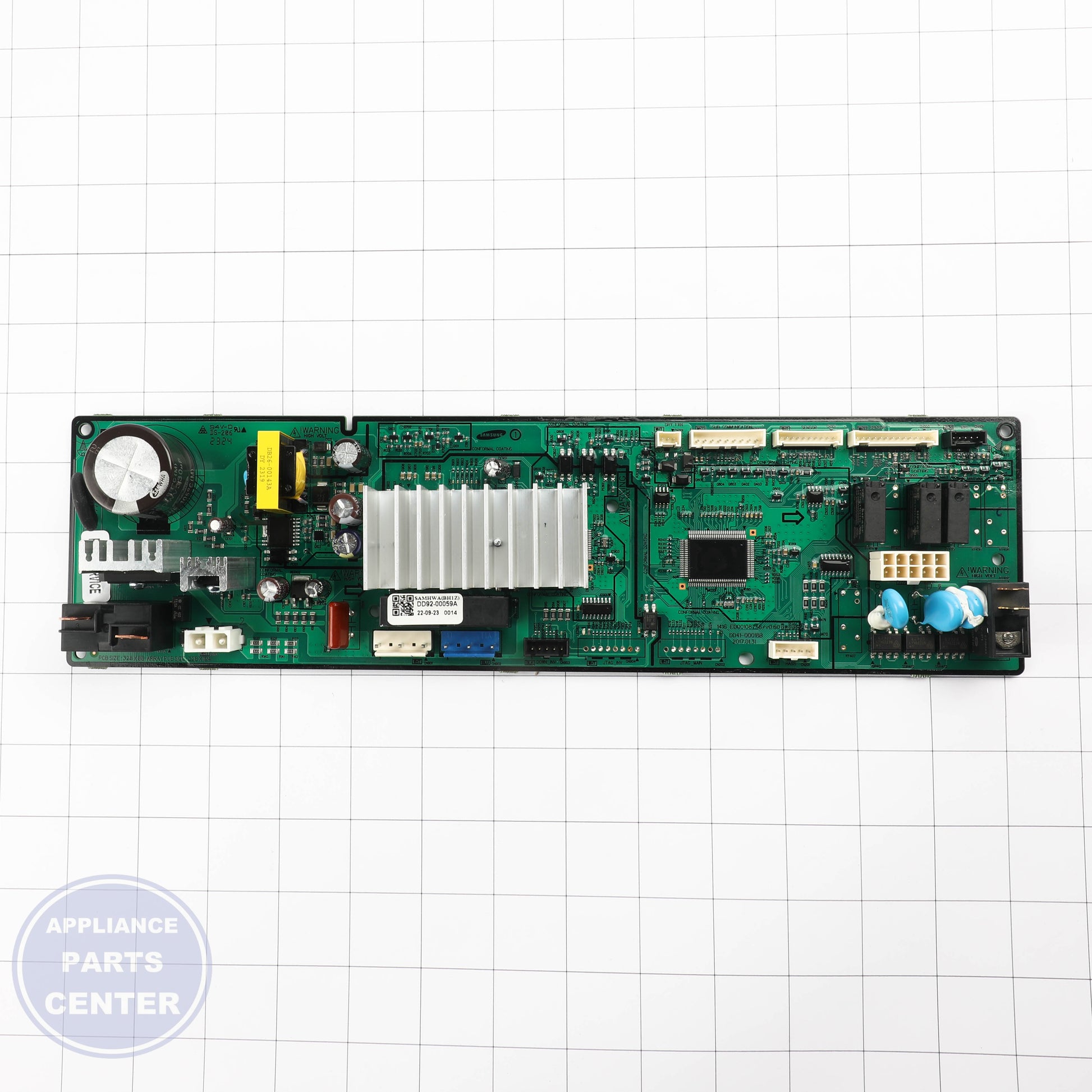 ASSY PCB MAIN;MAIN,DW9900M,328X88,Y,120V - Side view with 328X88 measurements