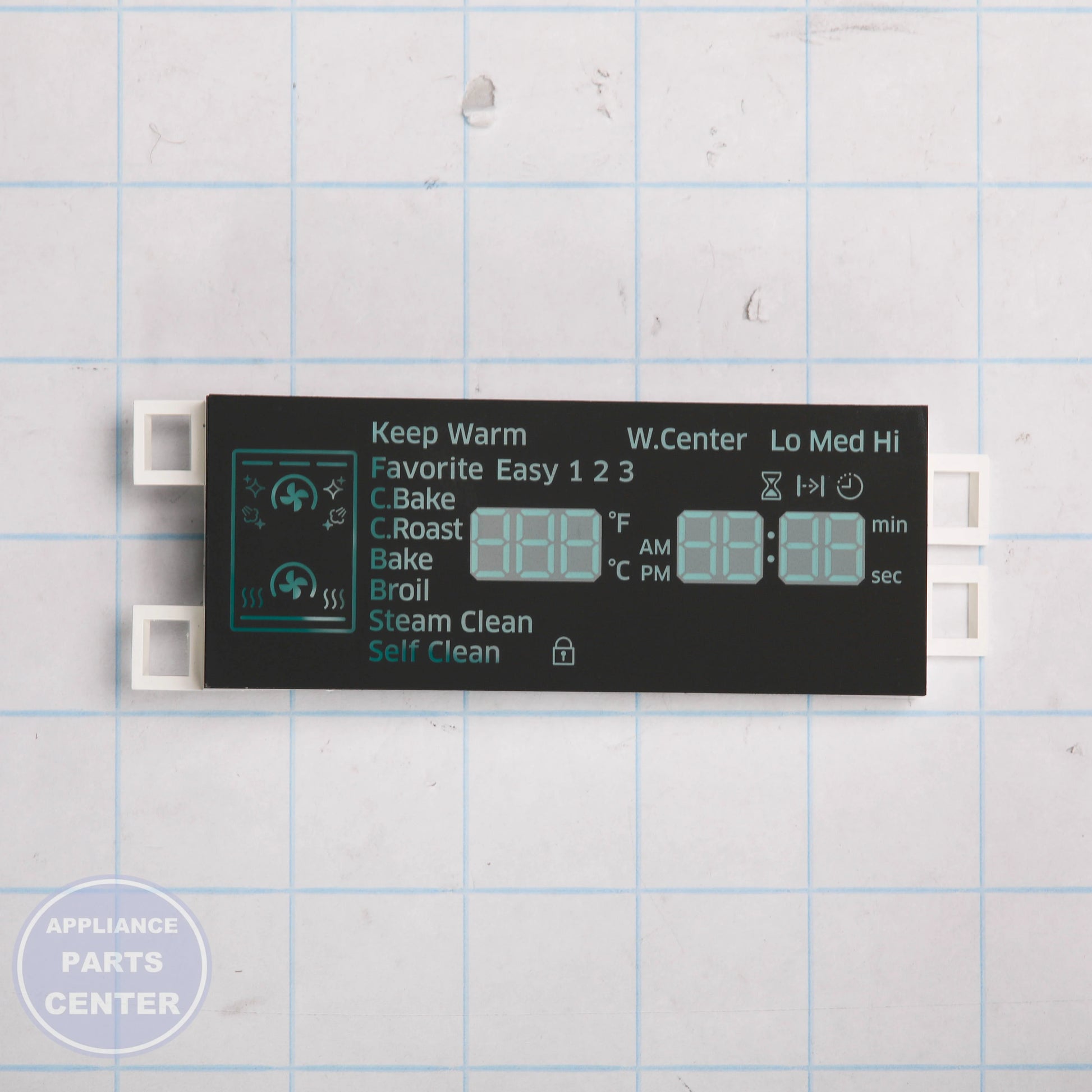 LED DISPLAY DE07-00134A - Side view with precise technical specs