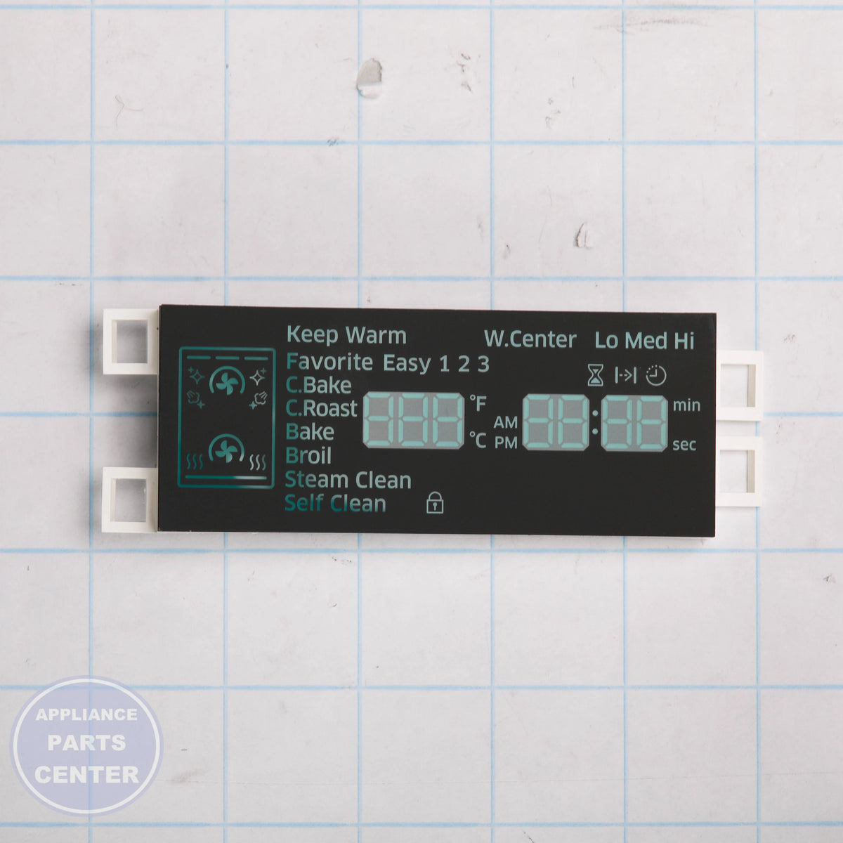 LED DISPLAY DE07-00134A - Side view with precise technical specs