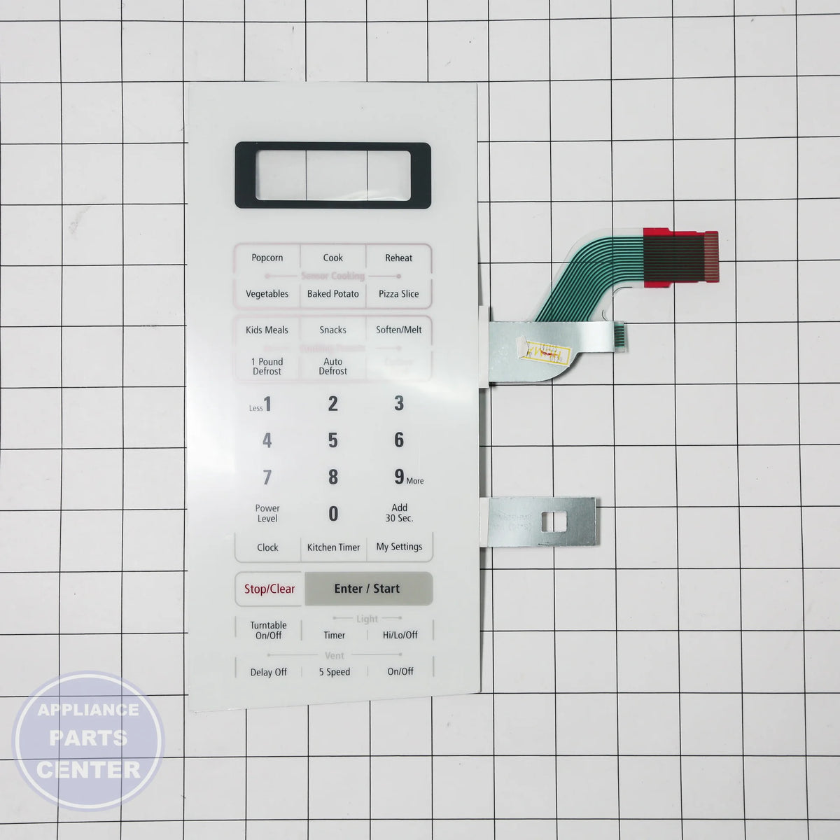 SWITCH MEMBRANE DE34-00330D - Detailed view of the membrane switch technology