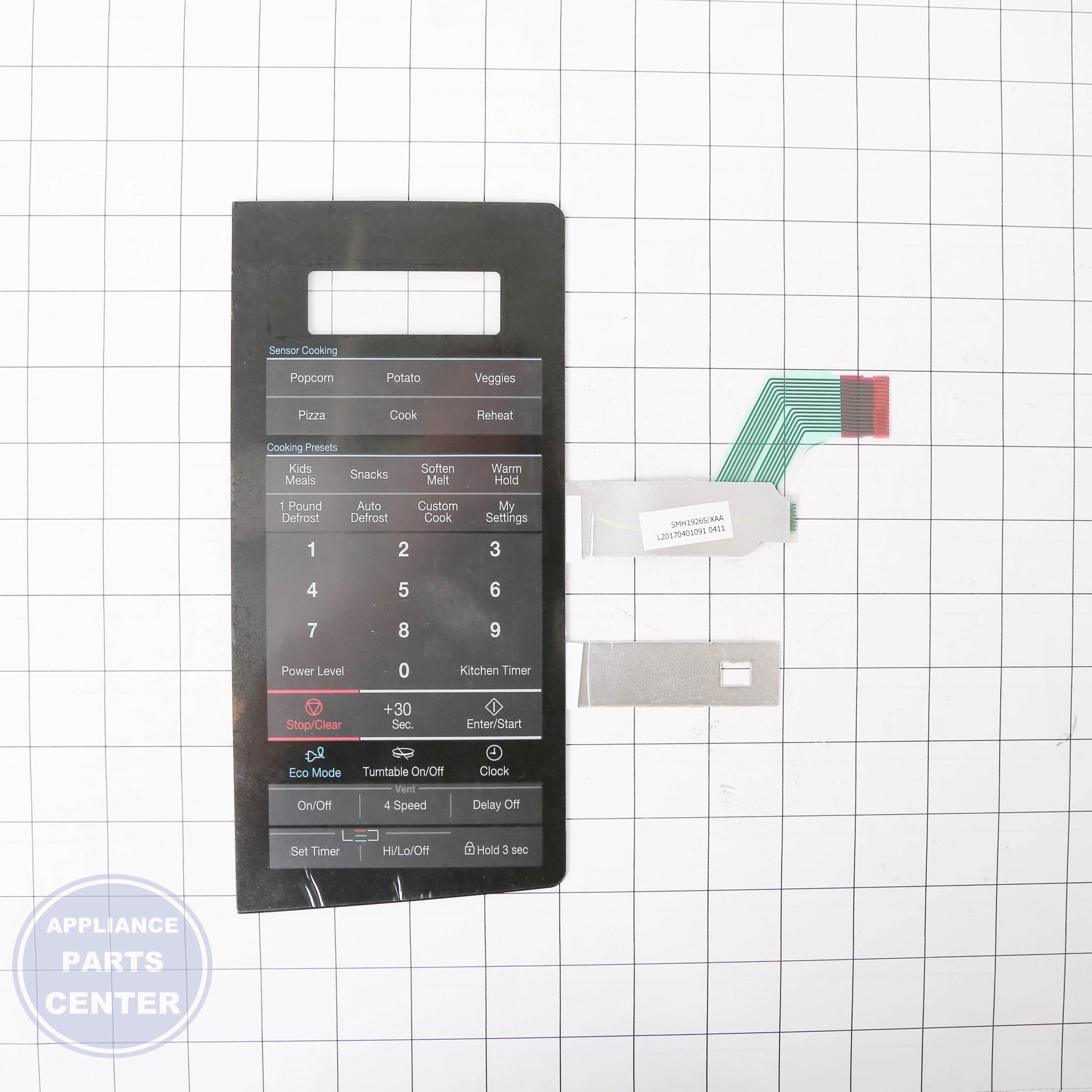 SWITCH MEMBRANE DE34-00389E - Detailed view of high-quality technical details