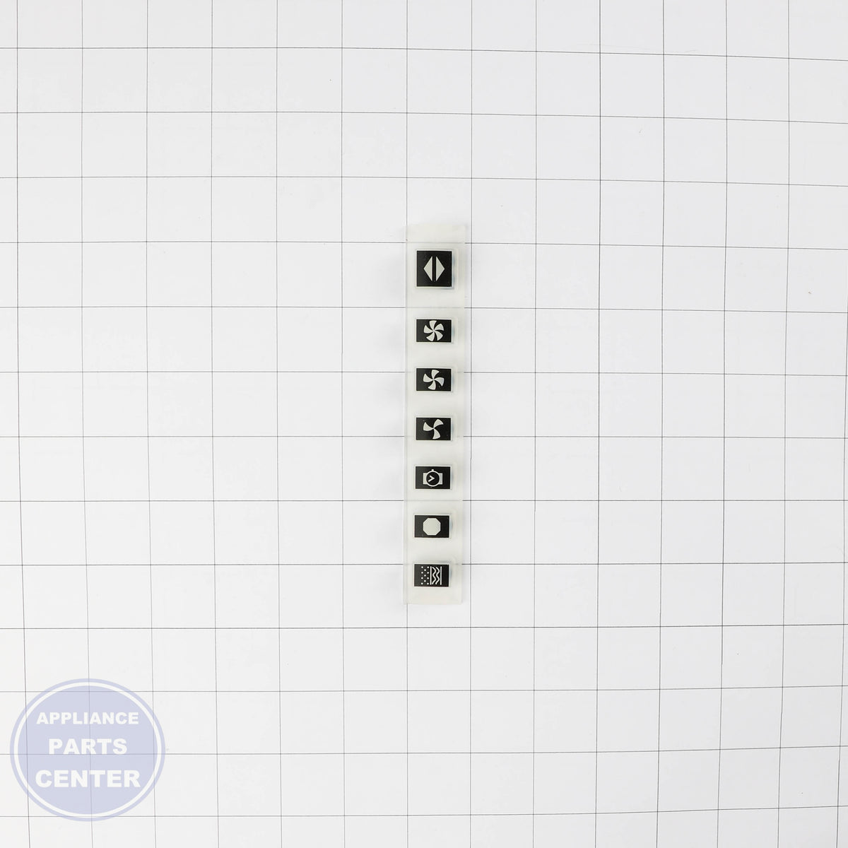 SVC-KEYPAD RAISED VENT DE81-07764A - Side view with durable construction