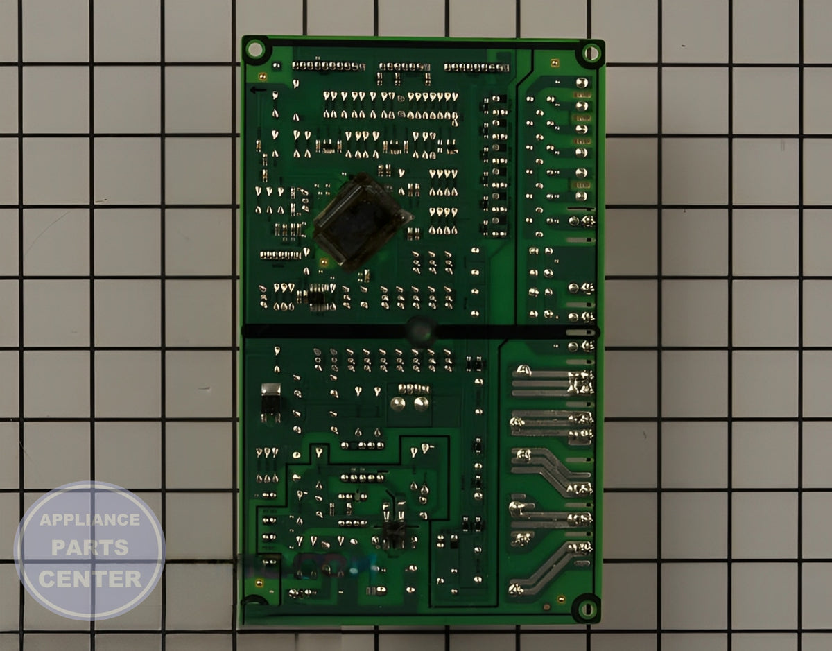 SAMSUNG OVEN MAIN POWER CONTROL BOARD ASSEMBLY DE92-02439J - Detailed view of circuit board and timer details
