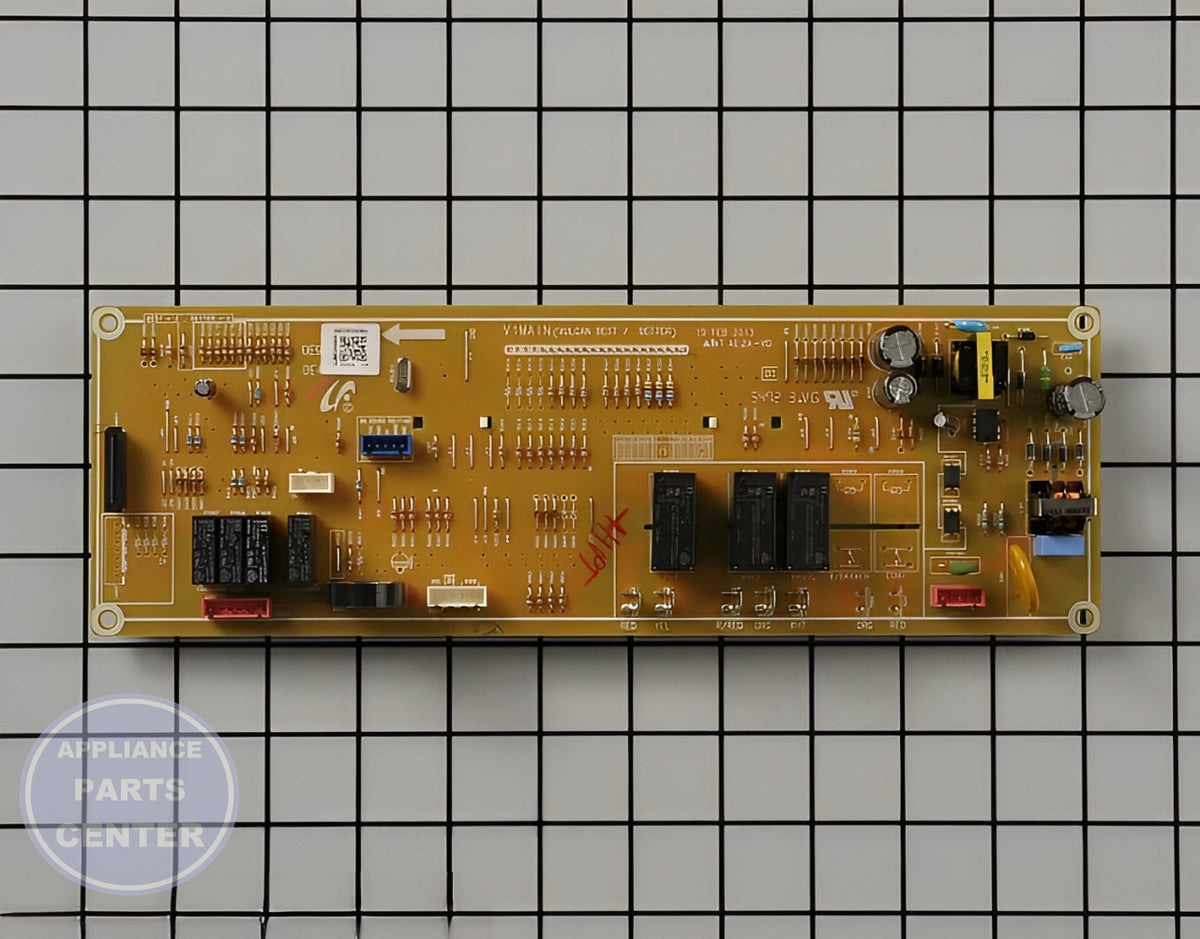 SAMSUNG RANGE OVEN CONTROL BOARD AND CLOCK DE92-02588G - Detailed view of high-quality technical details