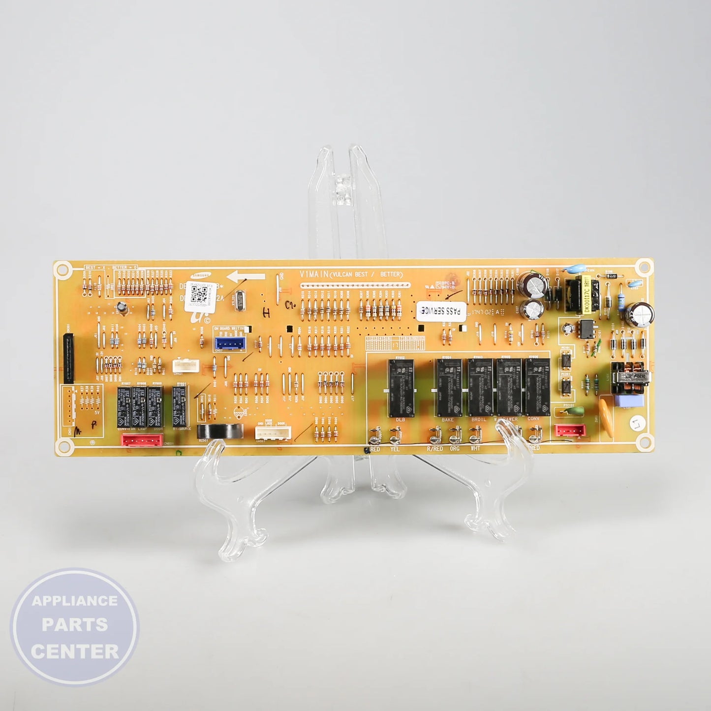 Samsung ASSY PCB MAIN DE92-02588H - Installation in NX58H5650WS showing key mounting points