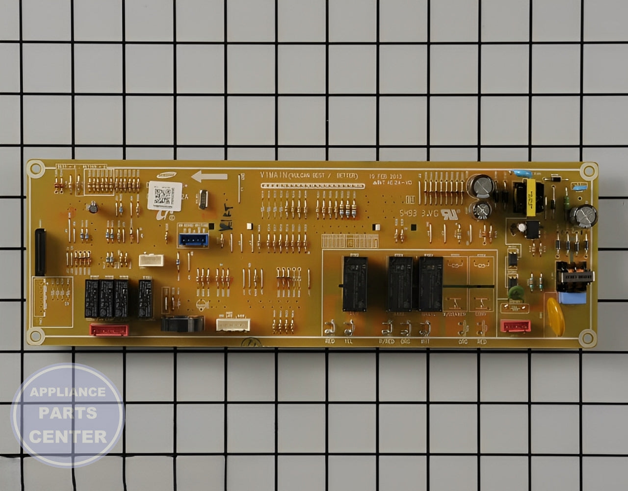 Samsung MAIN PCB BOARD ASSEMBLY RANGE DE92-02588J - Detailed view of timer and circuit details