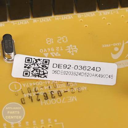 Samsung ASSY PCB MAIN DE92-03624D - Installation in ME7000HA_2 showing key mounting points