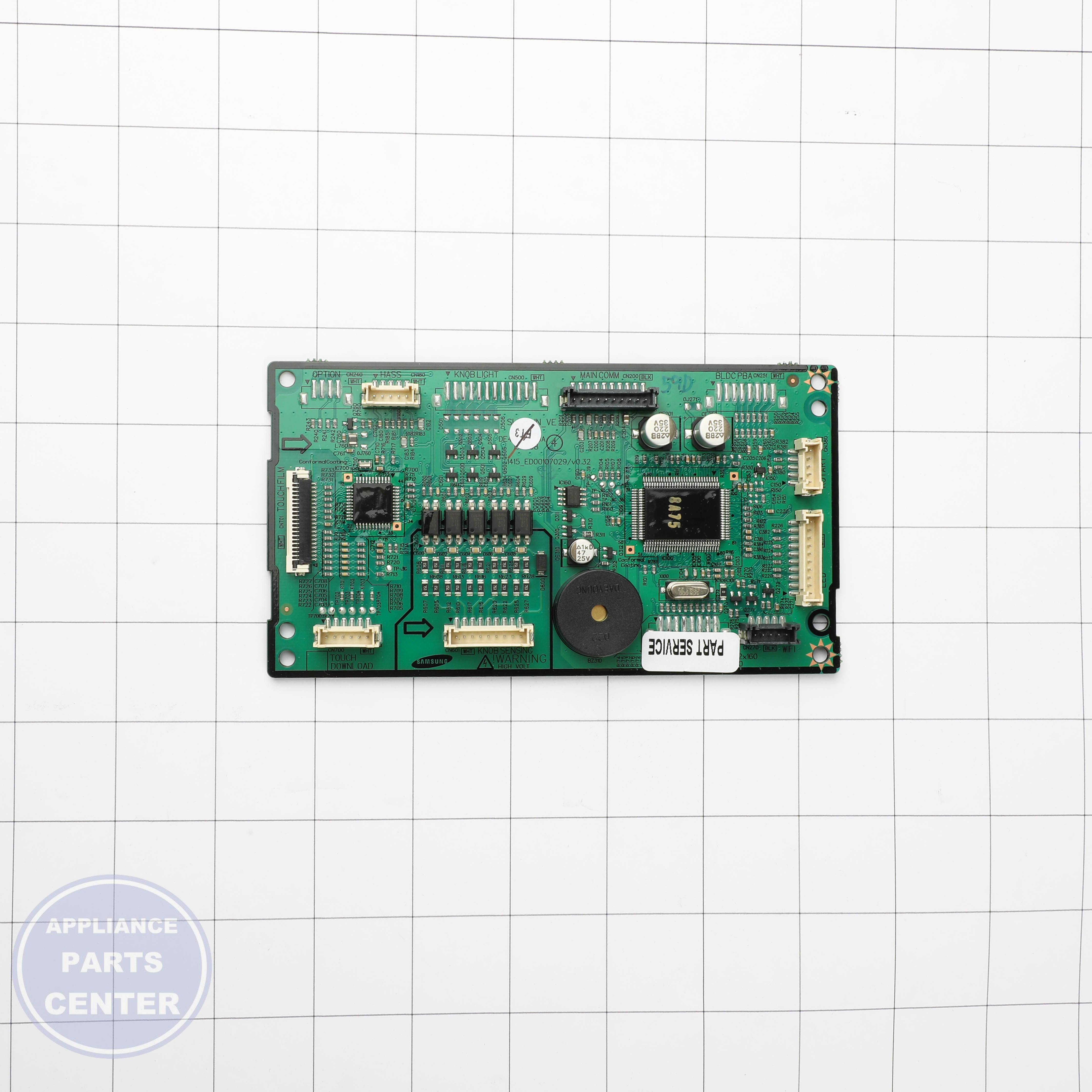 SAM ASSY PCB SUB;SLIDE-IN-VE-03,NX9000M-PJT, DE92-03959D - Installation in SAM slide-in range showing key mounting points