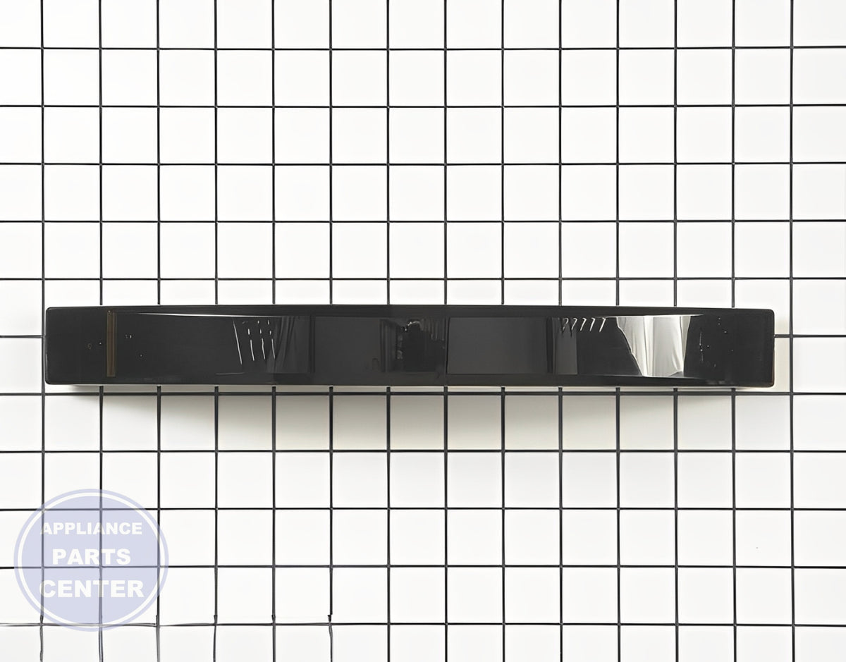 MICROWAVE DOOR HANDLE ASSEMBLY DE94-02299A - Side view with precise measurements
