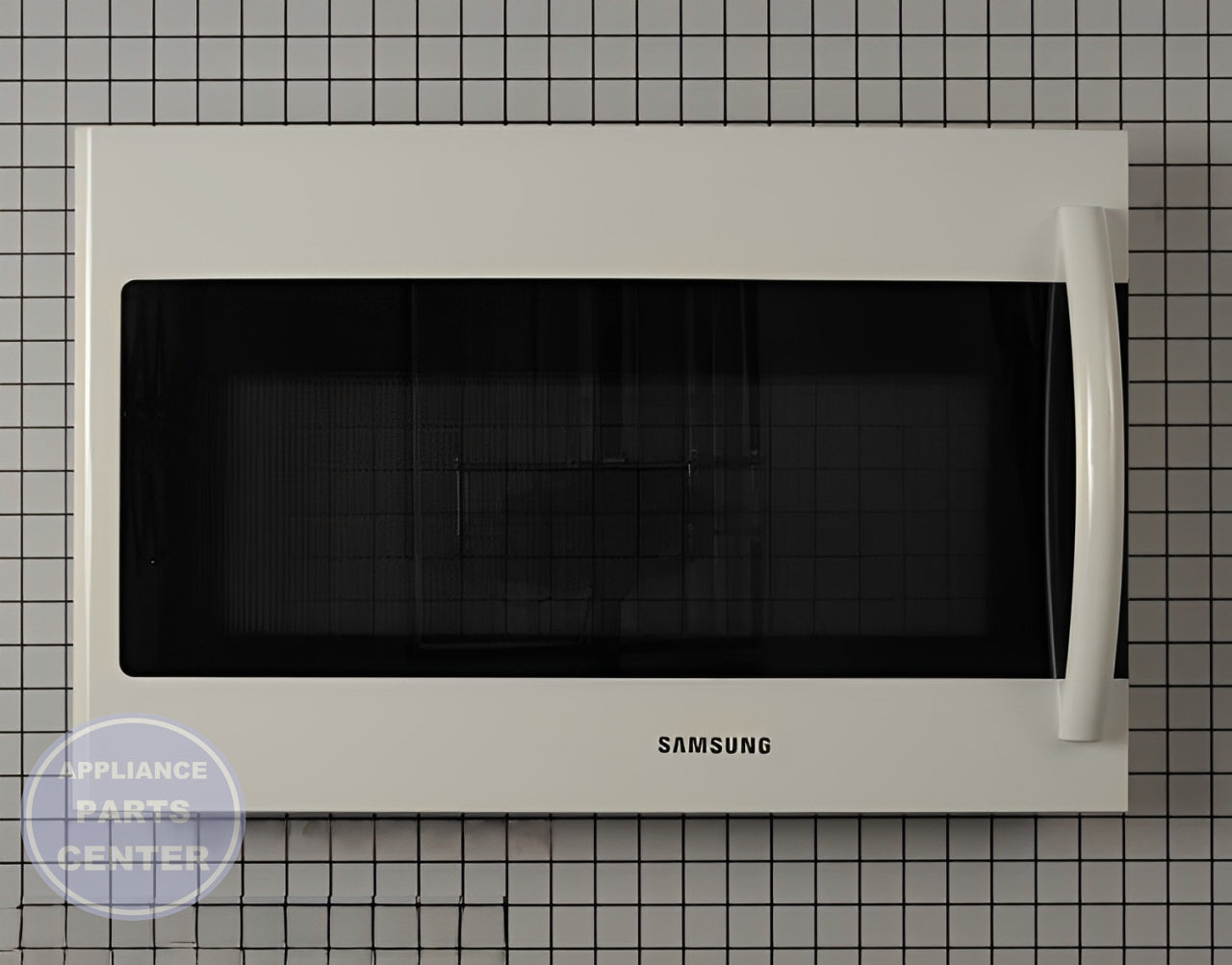 Samsung Microwave Door Assembly DE94-03159B - Main view showing secure seal for Samsung models