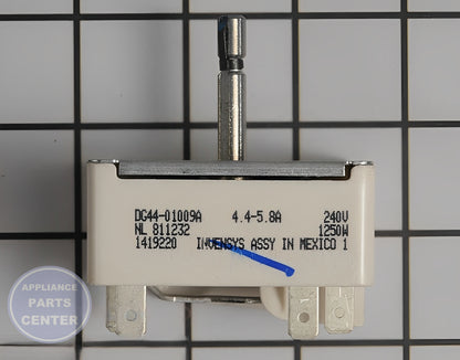 Surface Element Switch DG44-01009A - Detailed view of 240 volt specification