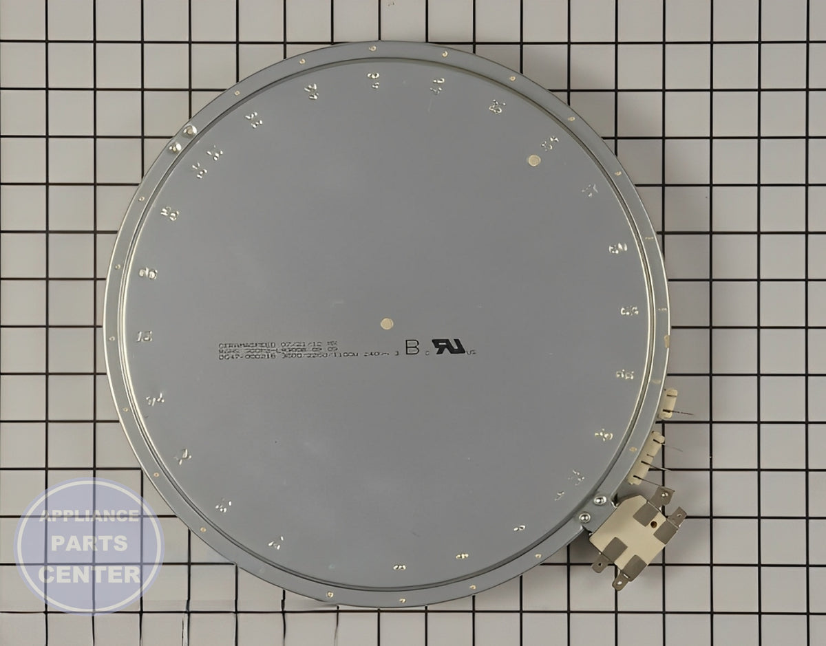 SAMSUNG RANGE OVEN TRIPLE HEATER SURFACE RADIANT ELEMENT DG47-00065A - Detailed view of reliable heating efficiency
