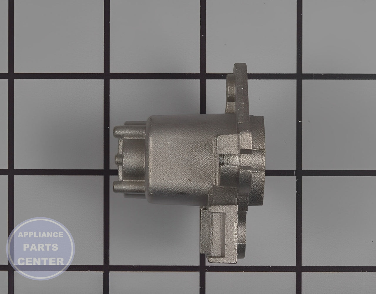 BURNER-CUP(AUX);NX583G0VBSR,ALDC12,SMALL - Side view with precise specifications