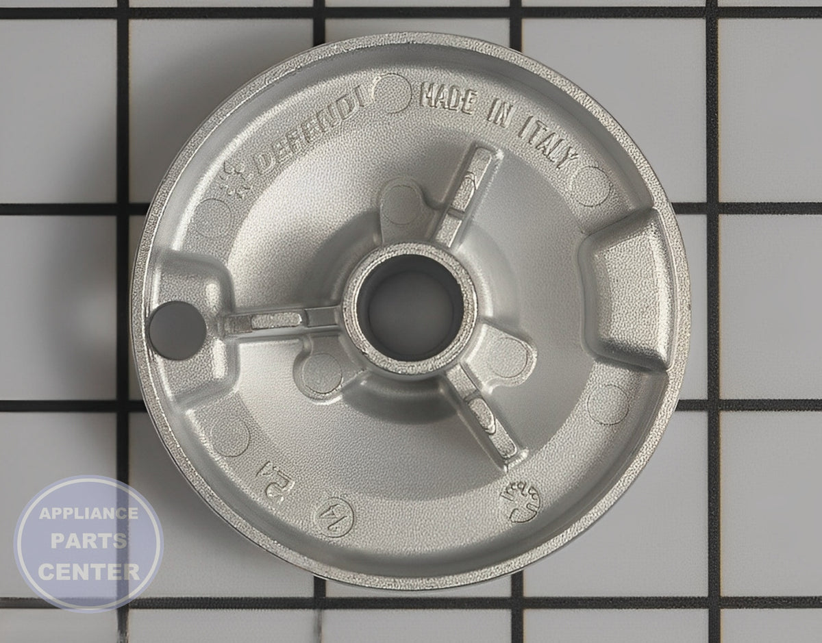 Surface Burner Base DG62-00075B - Side view with 6-inch burner specs