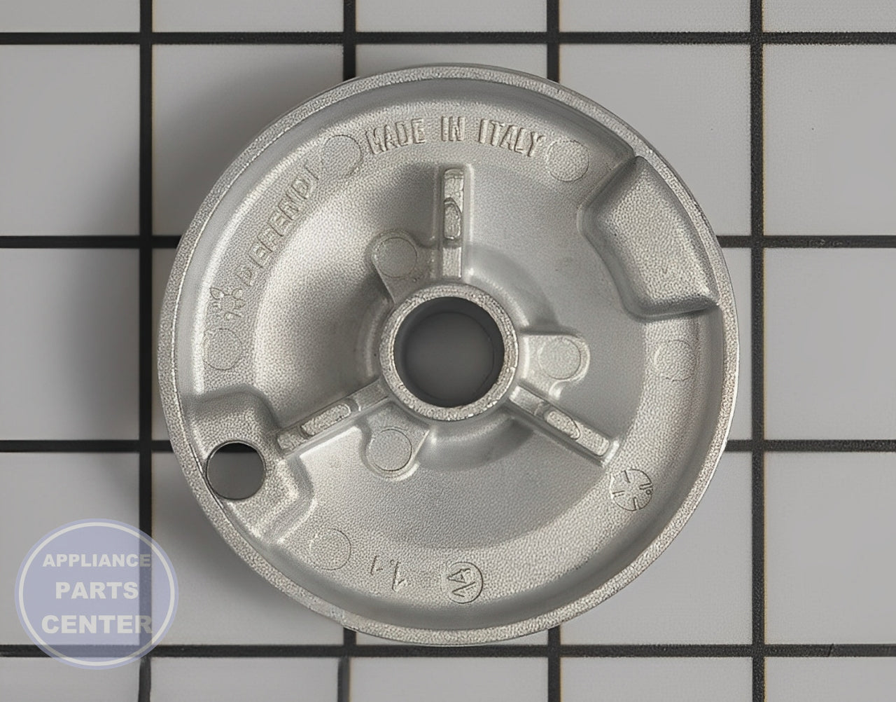 Samsung Surface Burner Base DG62-00075B - Main view showing 6-inch diameter for XYZ and ABC models