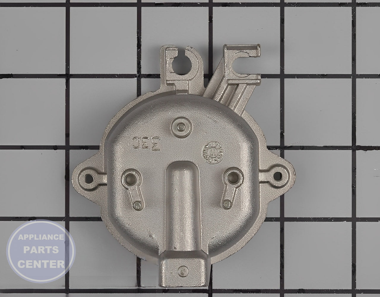 Surface Burner Orifice Holder DG62-00082B - Detailed view of precise gas control mechanism