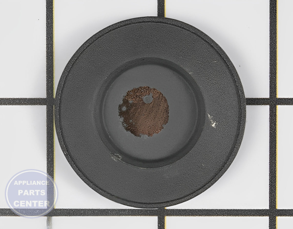 SAMSUNG OVEN RANGE SURFACE BURNER CAP DG62-00111A - Detailed view of gas burner technical details