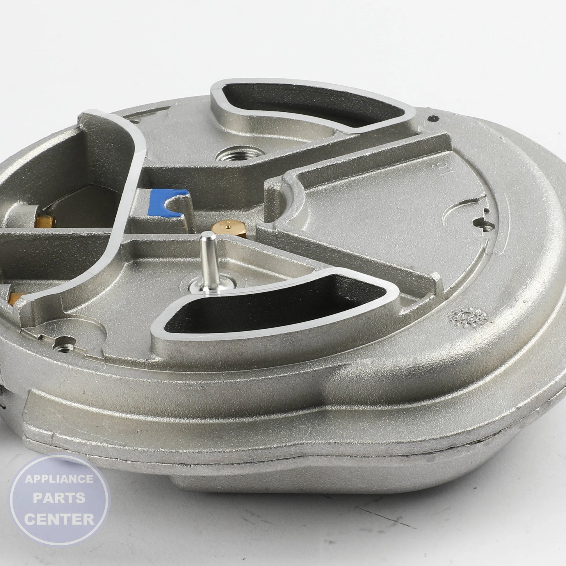 BURNER CUP DG62-00162A - Side view with gas burner and control valve