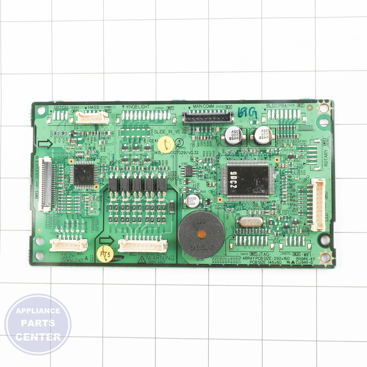 Samsung ASSY PCB SUB;SLIDE-IN-VE-10,NX9000R,146X DG92-01069G - Installation in NX9000R showing mounting points