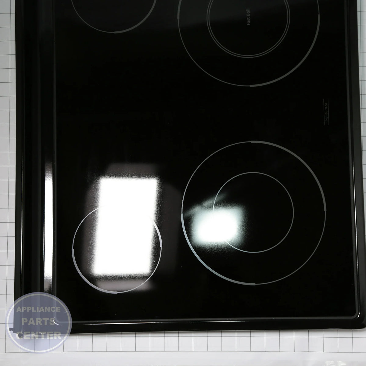 ASSY FRAME-COOKTOP DG94-00735M - Side view with precise measurements
