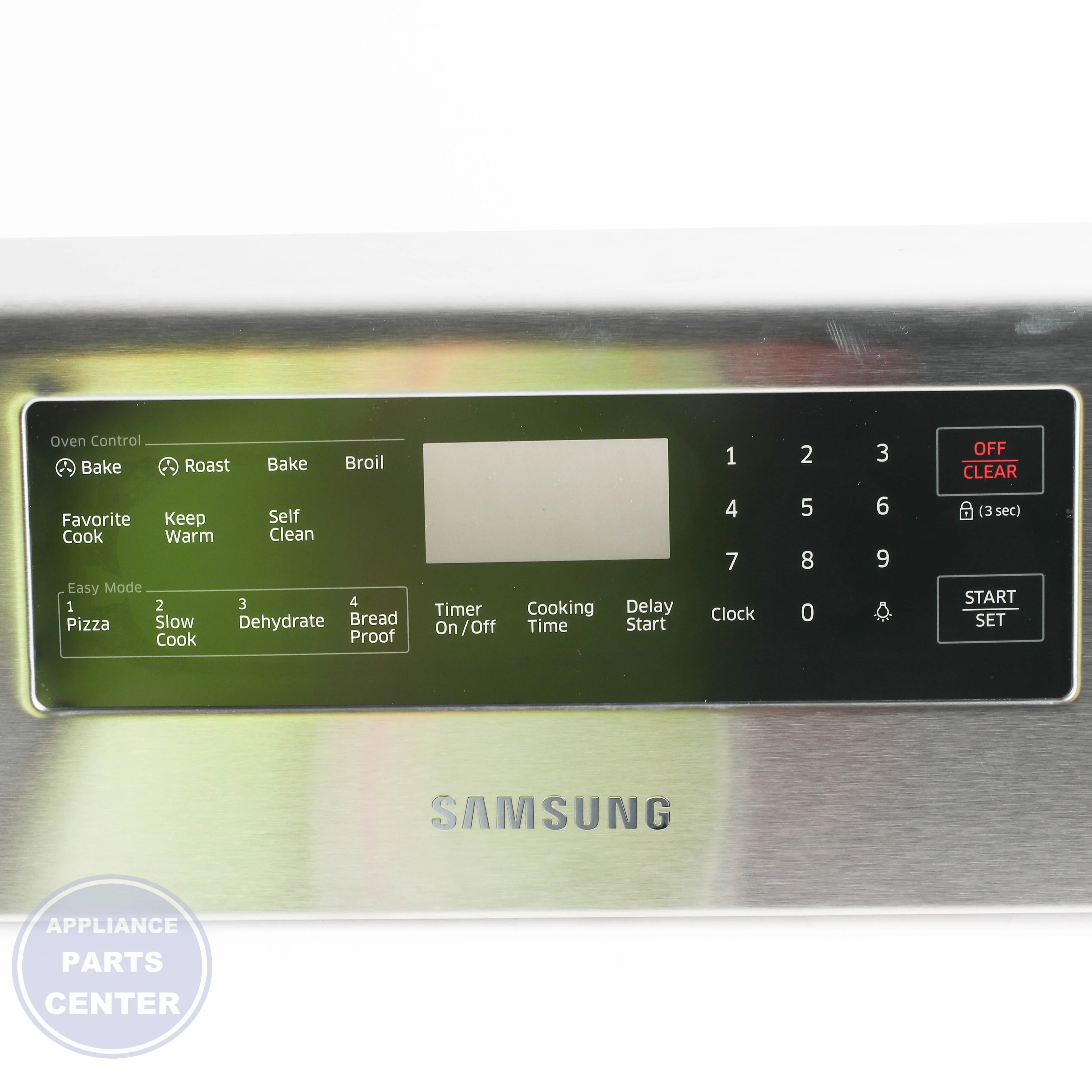 ASSY CONTROL PANEL DG94-01022V - Side view with precise touchpad specs