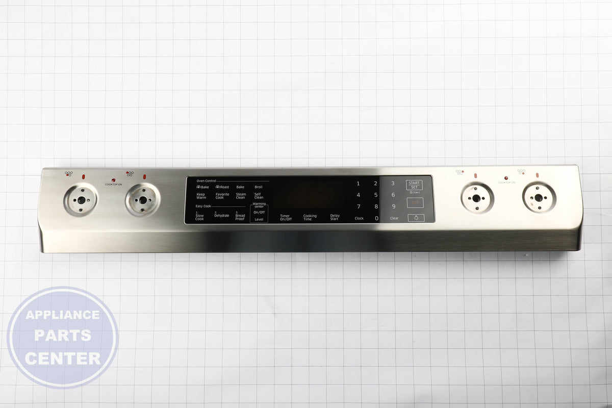 Samsung ASSY CONTROL PANEL SUB;NE58K9430SS,-,STS DG94-01312A - Installation in NE58K9430SS model showing mounting points