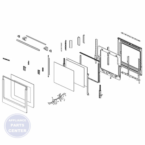 SAM ASSY DOOR DOUBLE;DISPLAY,STSS,DOUBLE - Main view showing double displays for [Specific Brand] models