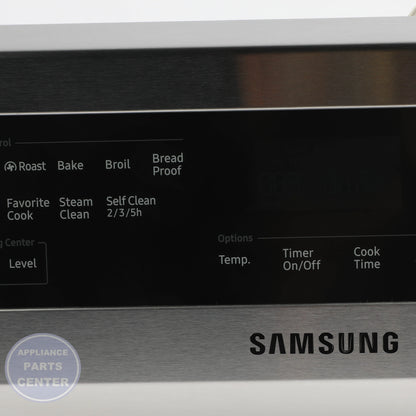 Samsung ASSY CONTROL PANEL DG94-02375A - Installation in NE59N6630SS showing mounting points