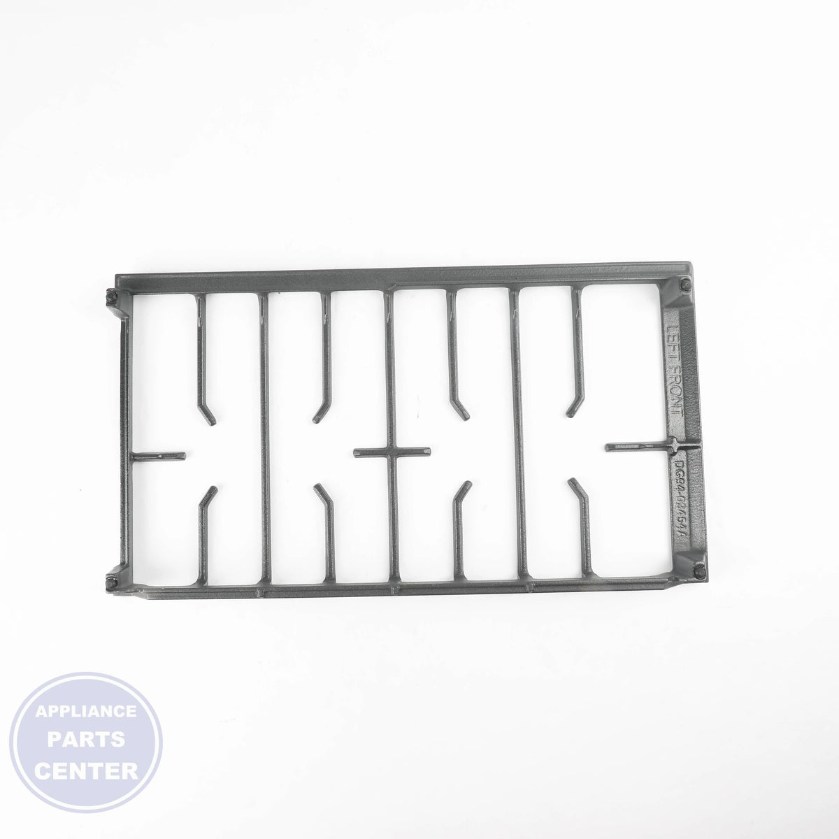 ASSY GRATE SIDE-LEFT;NX60T****, GAS OVEN - Side view with precise measurements for accurate fit