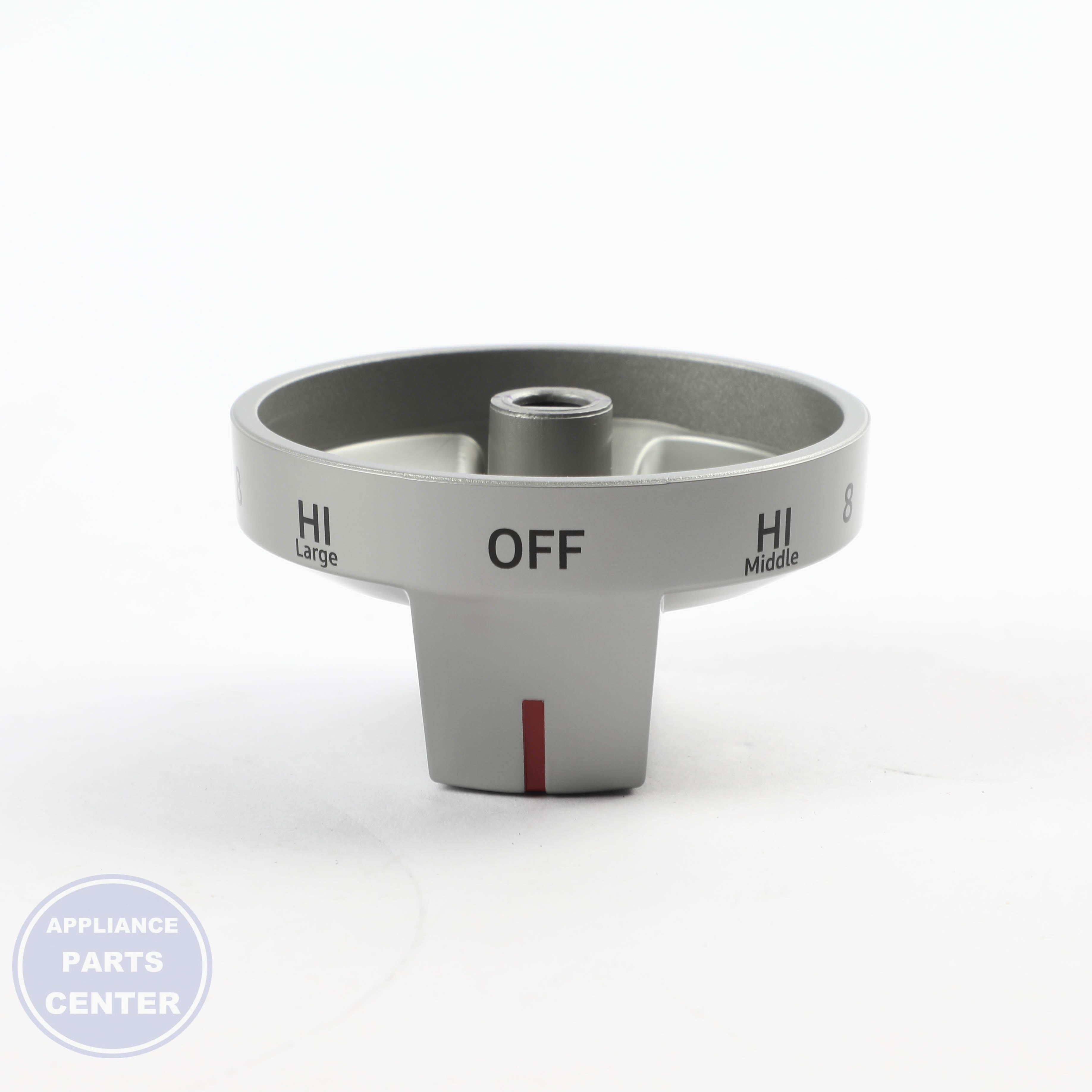 ASSY KNOB;NE63T8311/8111SS,GOOD ELEC DUA - Side view with specific measurements and specs