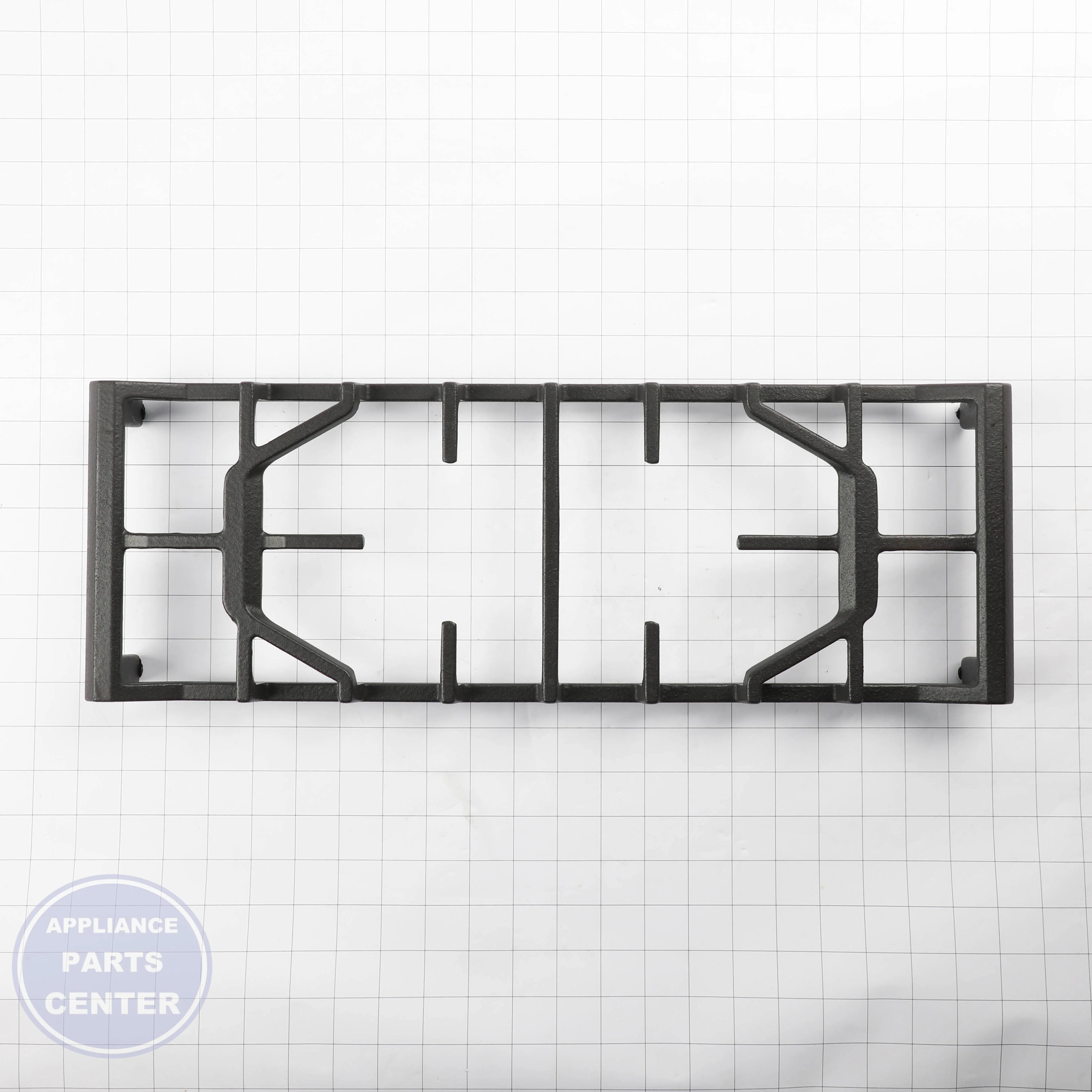 SAM ASSY GRATE CENTER;NX60T5***,CAST IRON,BL - Installation in SAM model, showcasing easy mounting points