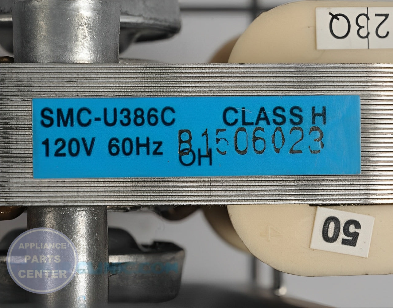 Samsung Convection Motor DG96-00110B - Installation in Samsung Range displaying key mounting points