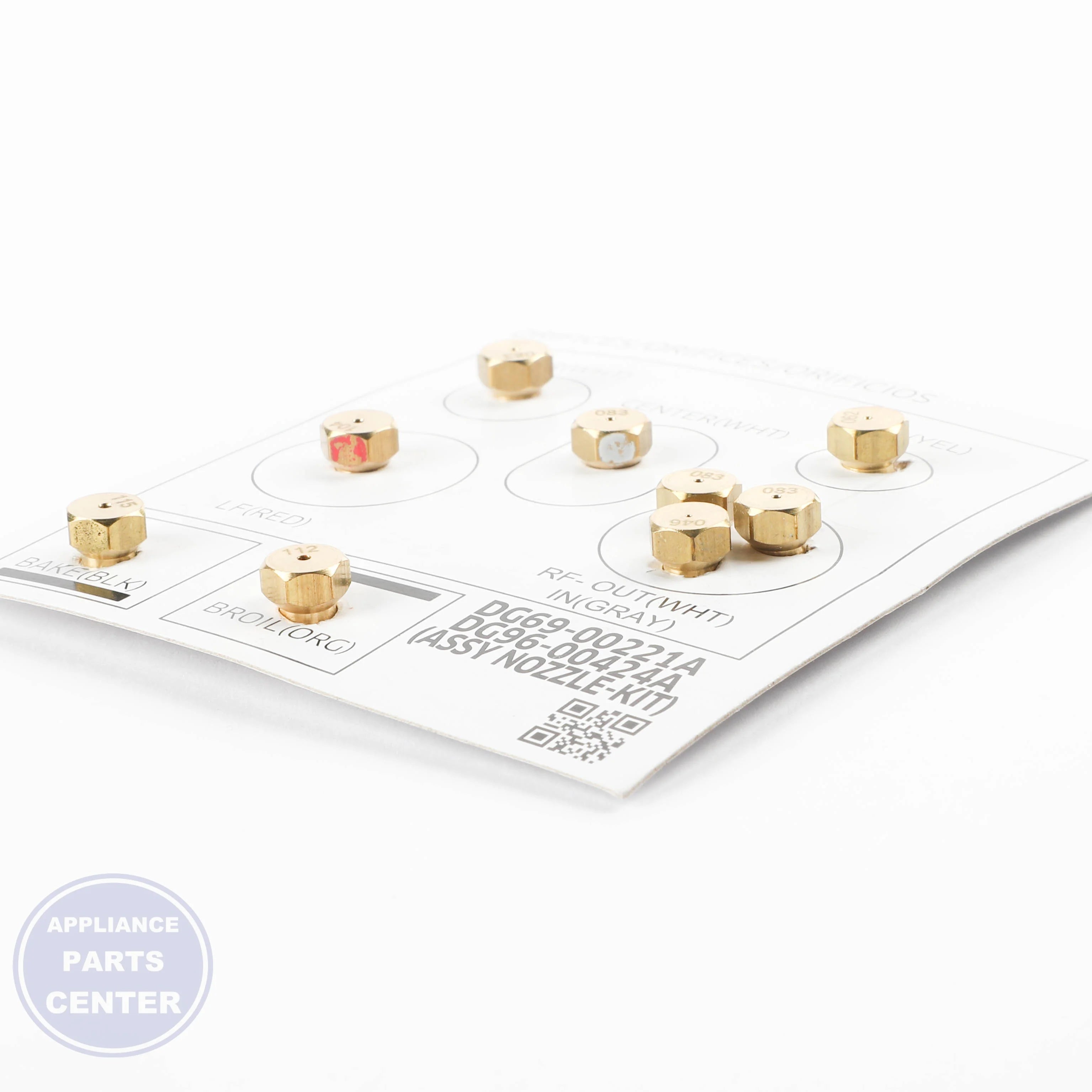 Samsung ASSY NOZZLE KIT DG96-00424A - Detailed view of Gas Burner & Control Valve