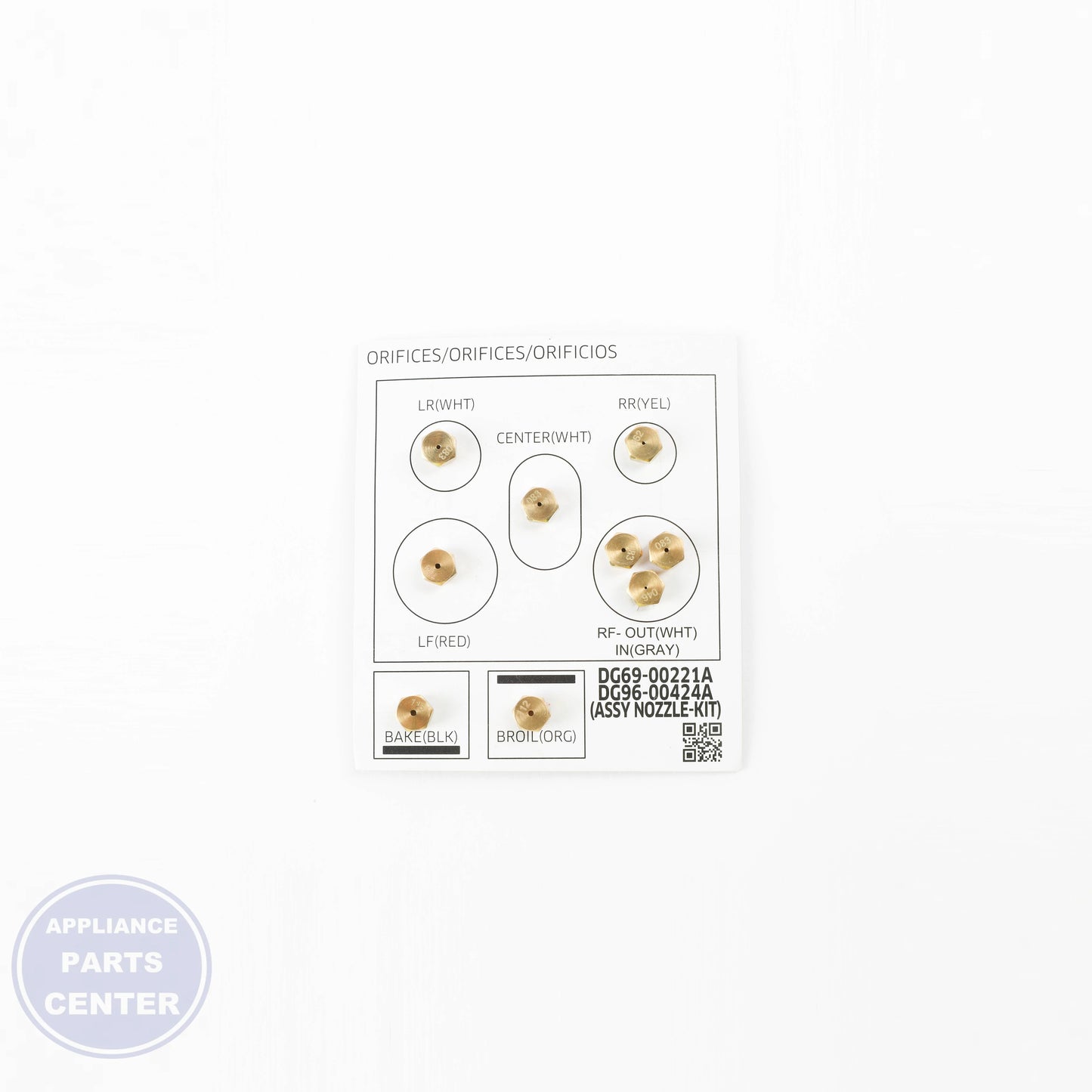 Samsung ASSY NOZZLE KIT DG96-00424A - Installation in NX58K9850SS showing key mounting points