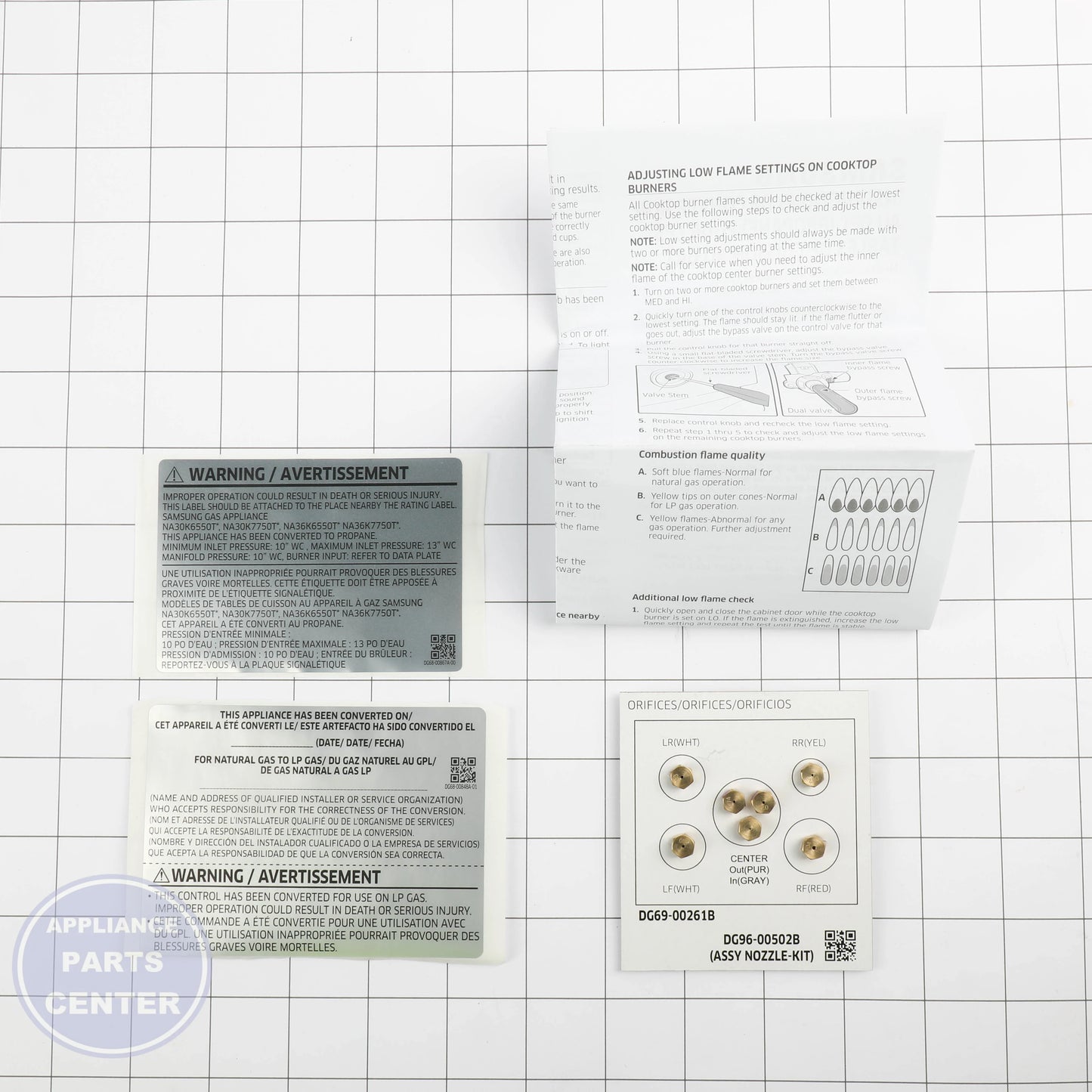 ASSY NOZZLE KIT;NA36K6550TS,19K - Side view with precise measurements