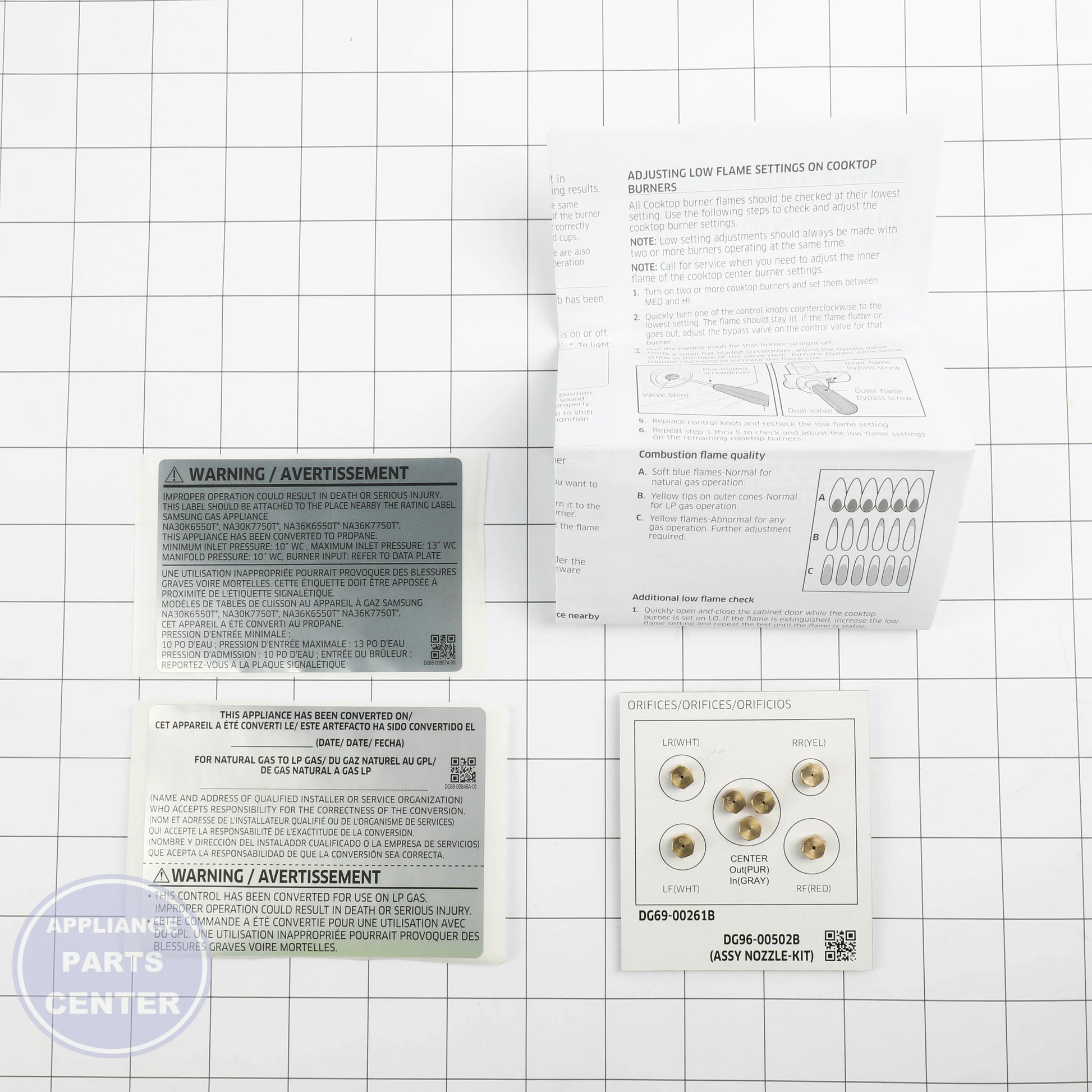 ASSY NOZZLE KIT;NA36K6550TS,19K - Side view with precise measurements