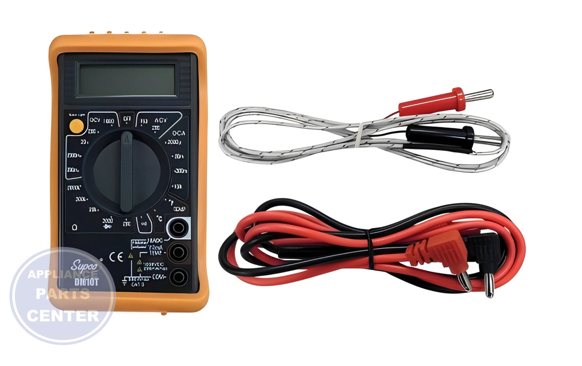 DM10T Economy Digital Multimeter - Side view with precise measurements